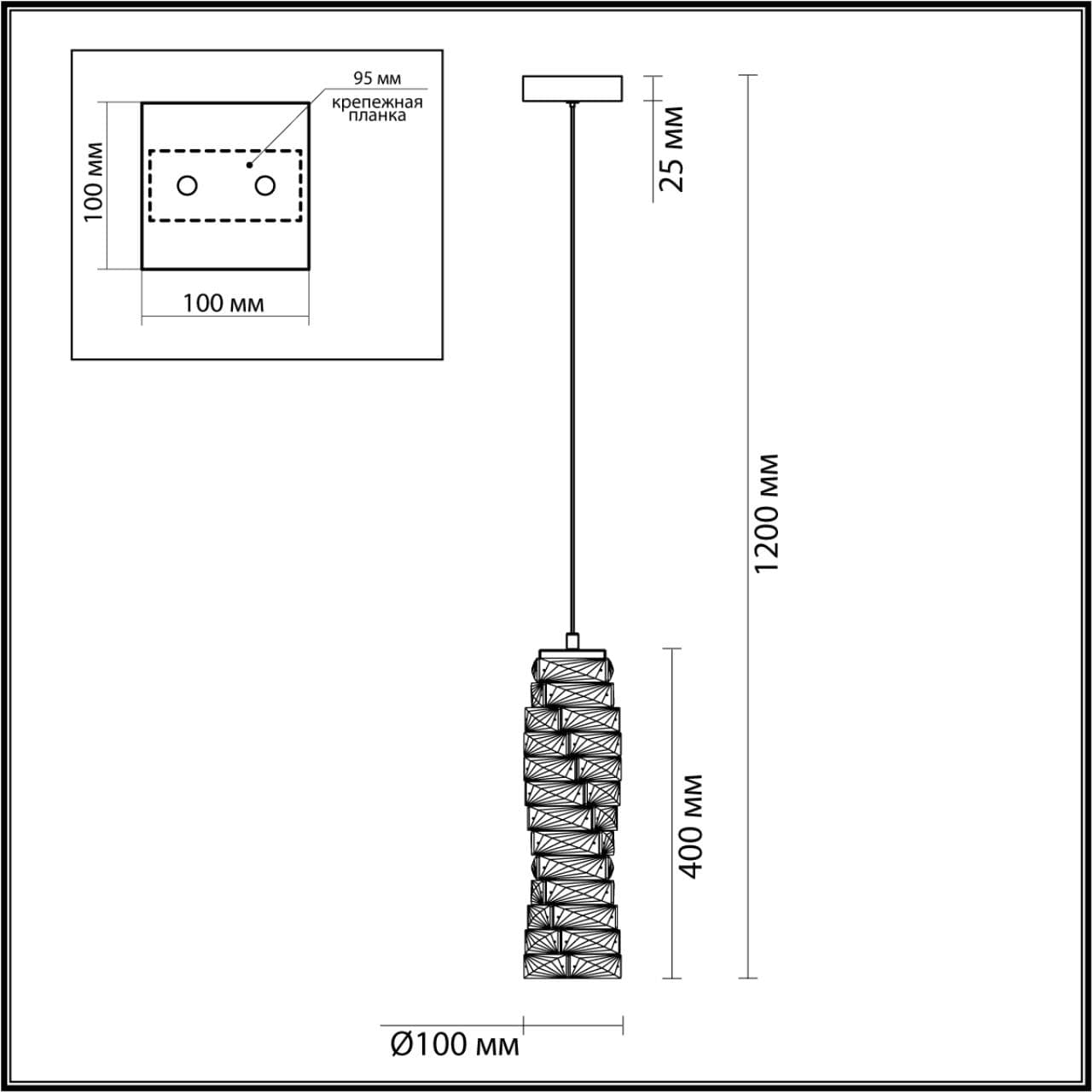 Odeon Light 4999/10L HALL ODL23 433 золотой/прозрачный/металл/хрусталь Подвес LED 10W 4000K STRAZA — миниатюра 2