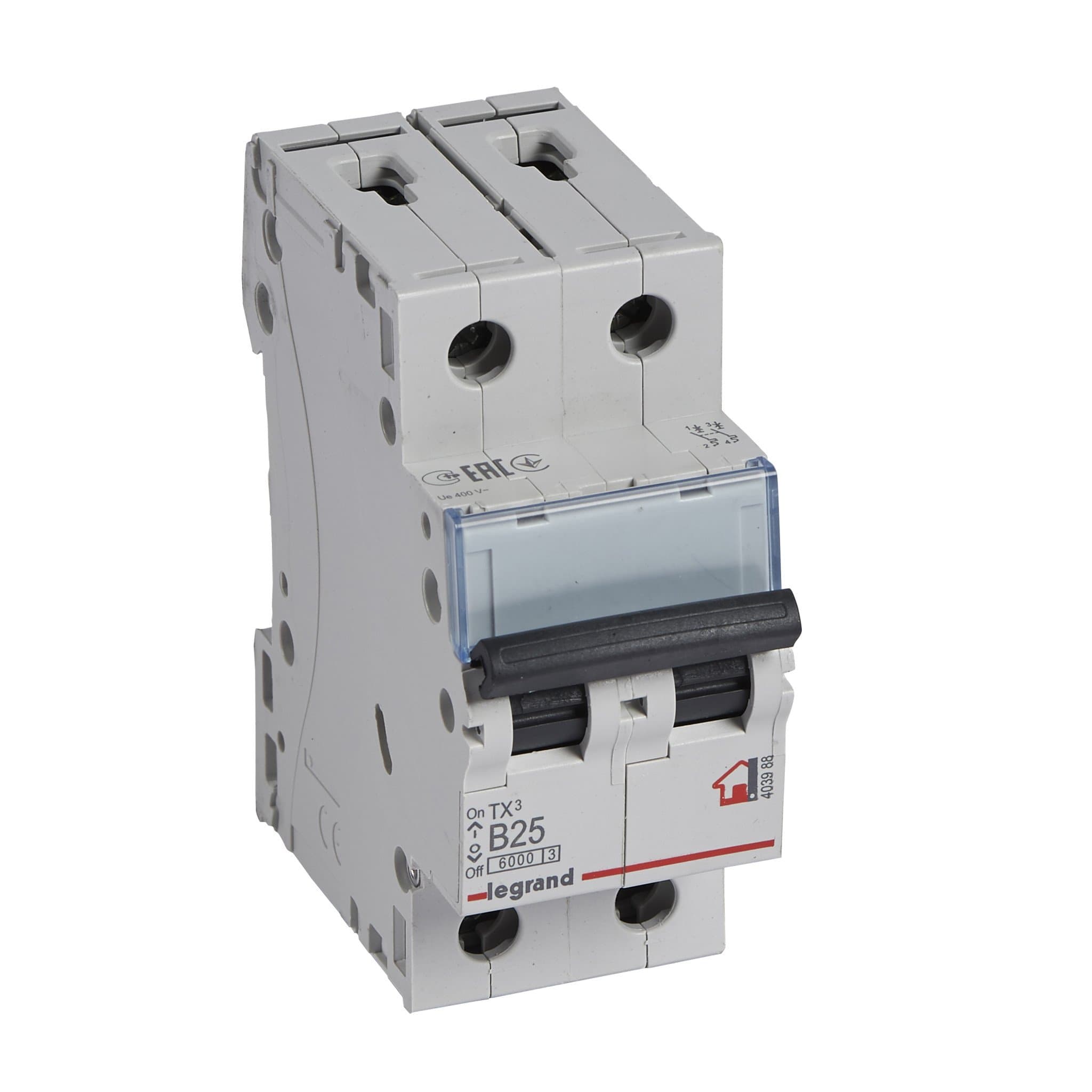 Legrand TX3 Автоматический выключатель 2P 25A (B) 6000 403988 — миниатюра 1
