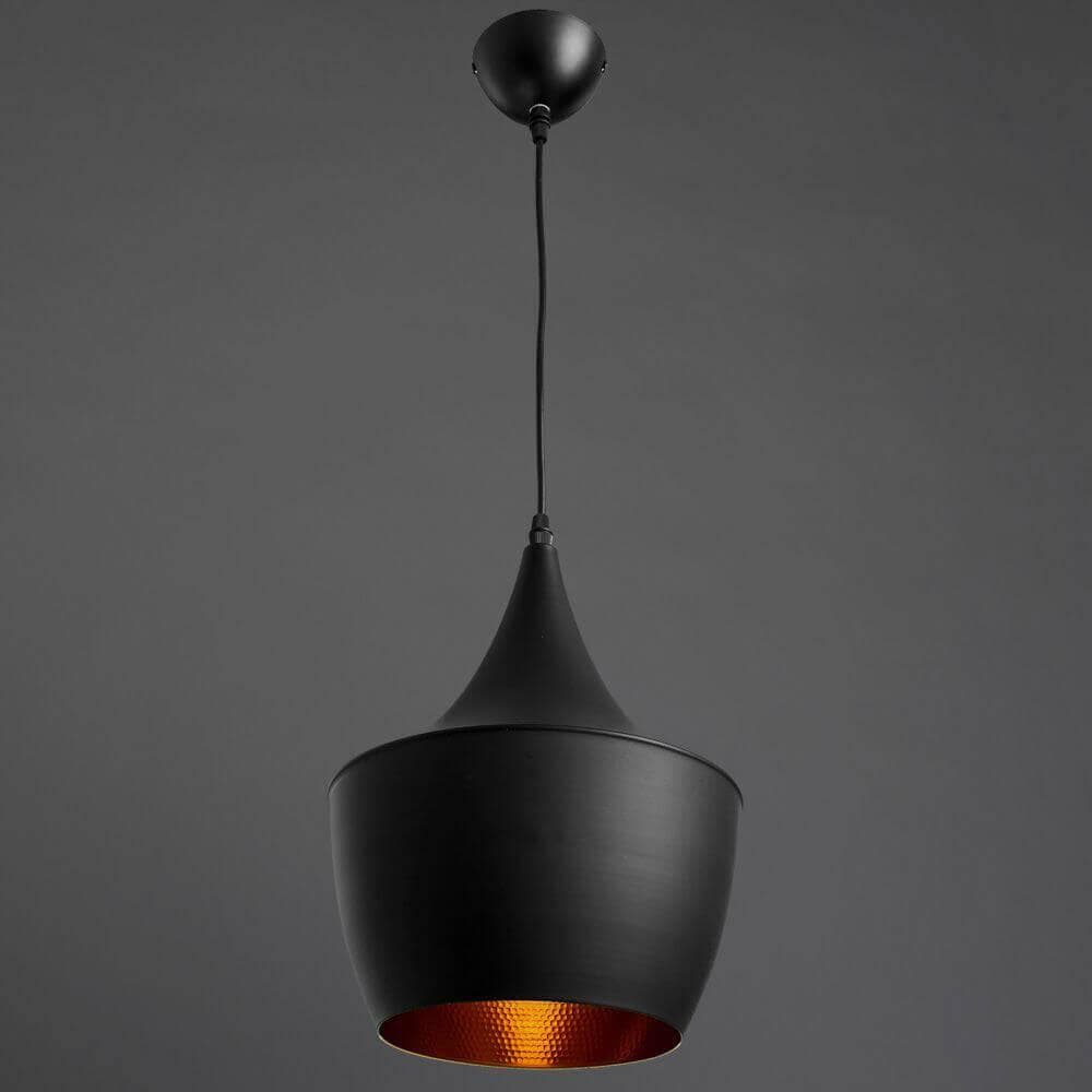 Arte Lamp Cappello Черный/Золото Светильник подвесной 40W E27 A3407SP-1BK — миниатюра 2