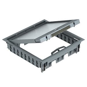 OBO Bettermann Лючок GES9-3B U (универсальный) 12xModul45 (PC/ABS, черный) 7405079 — миниатюра 2