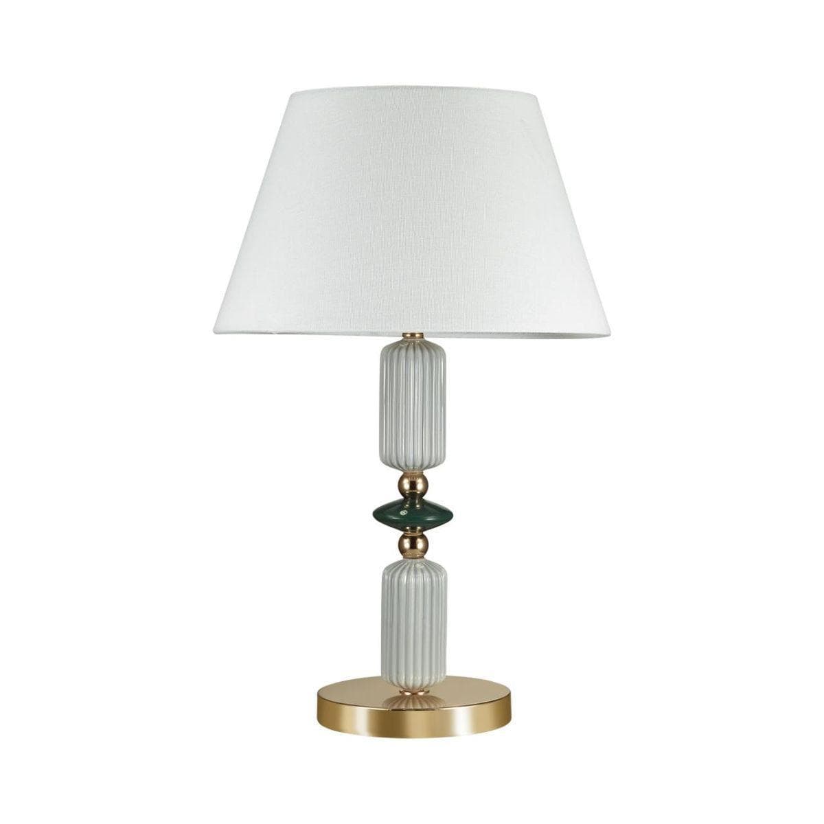 Odeon Light 4861/1TC CLASSIC ODL_EX22 41 золотой/раноцветн.керамика/абажур Настольная лампа E27 1*60W 4861/1TC CANDY