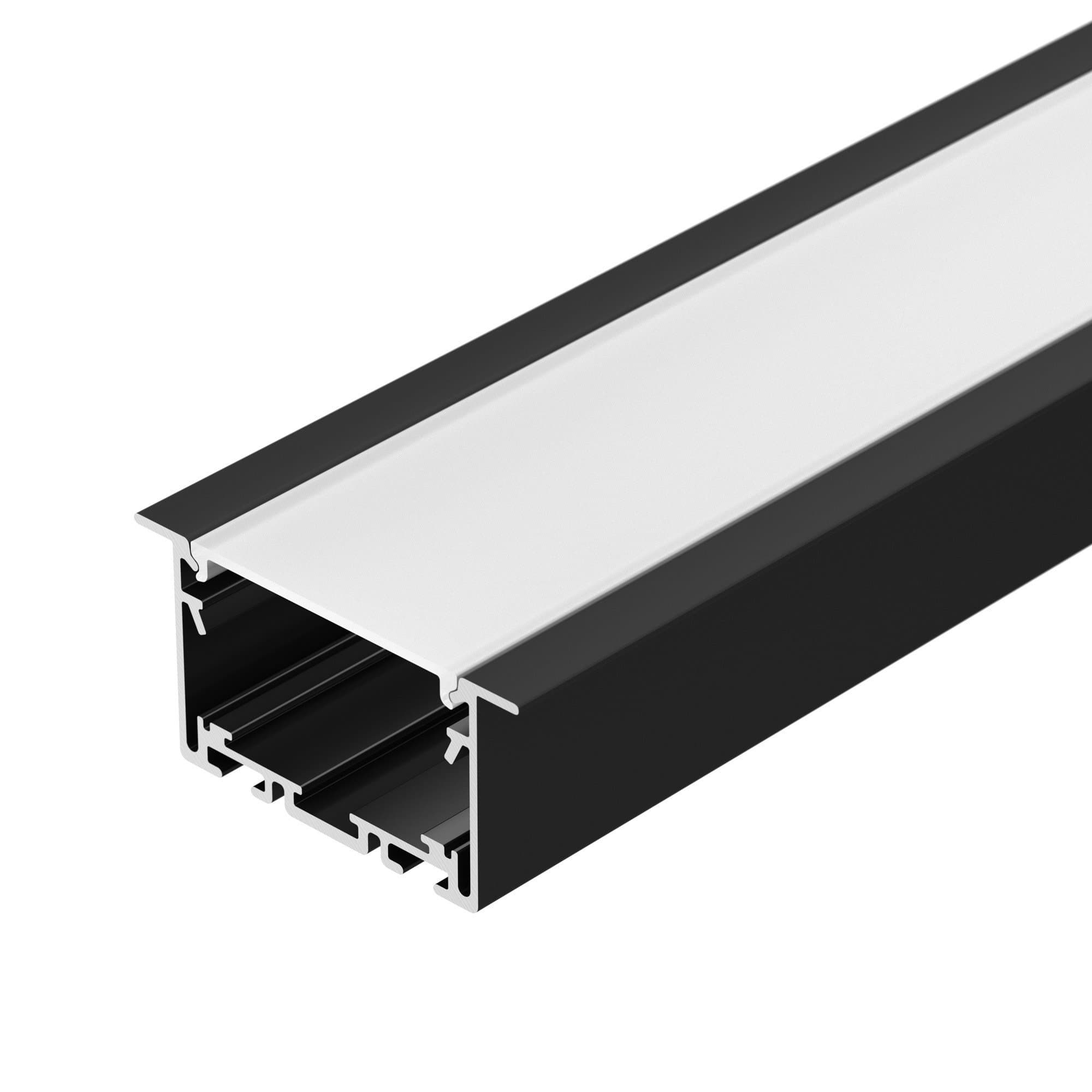 Arlight Профиль S2-LINIA69-F-2500 SEAMLESS BLACK (Алюминий) 033534 — миниатюра 1