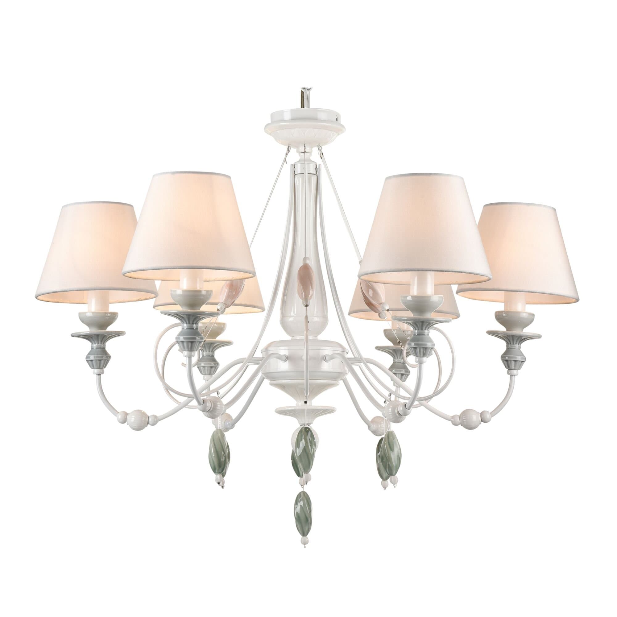 Maytoni Elegant Adelia Жемчужный белый Люстра 6xE14 40W ARM540-06-W — миниатюра 7