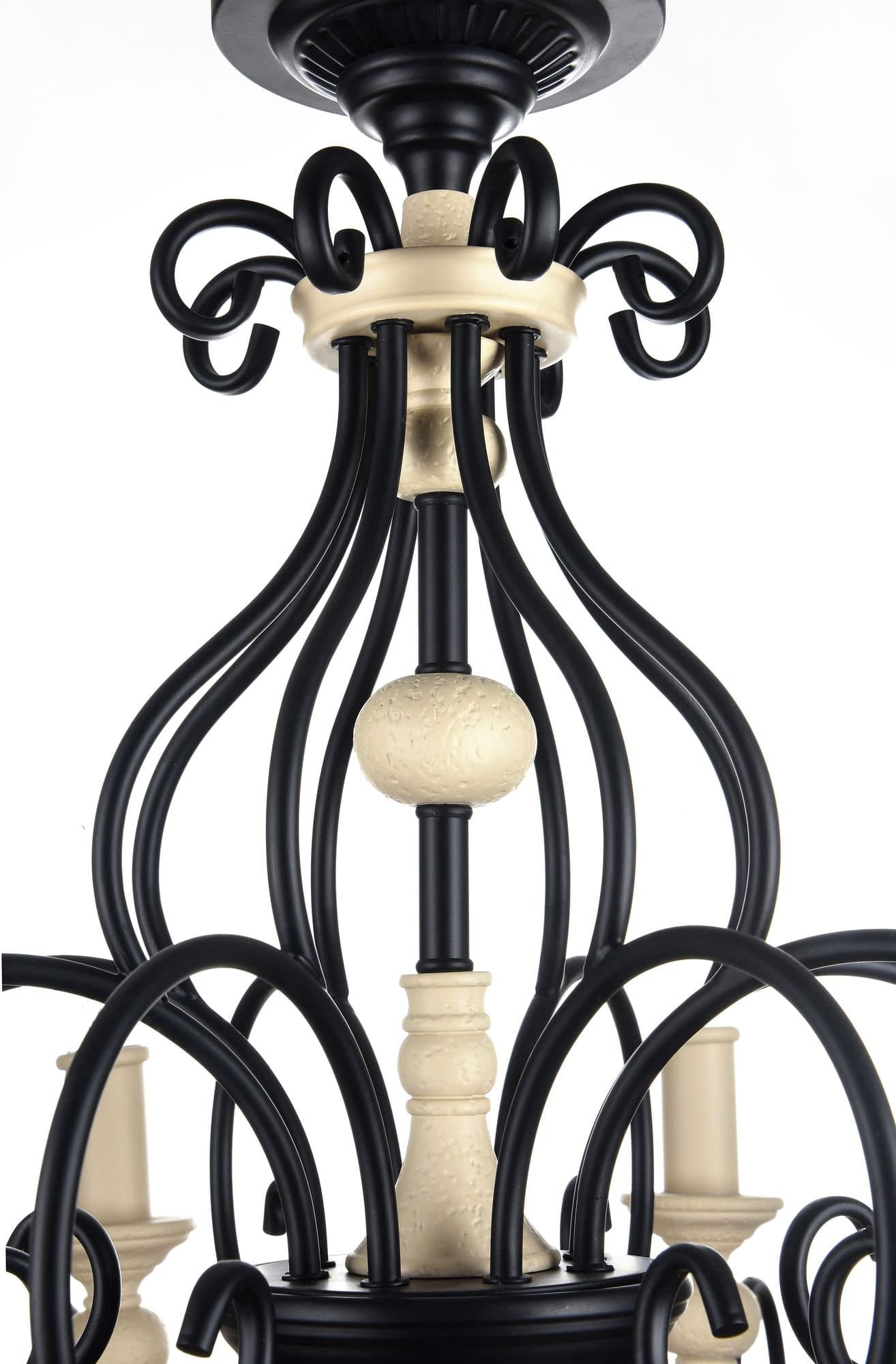 Maytoni House Karina Черный Люстра 8xE14 60W H631-PL-08-B — миниатюра 2