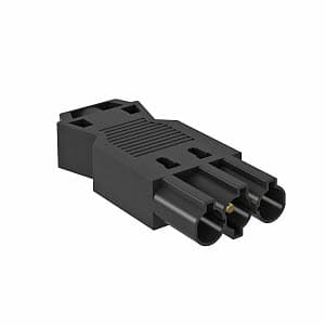 OBO Bettermann Разъем 3-полюсный Modul45connect вилка 16А 250B черный 6108054 — миниатюра 2