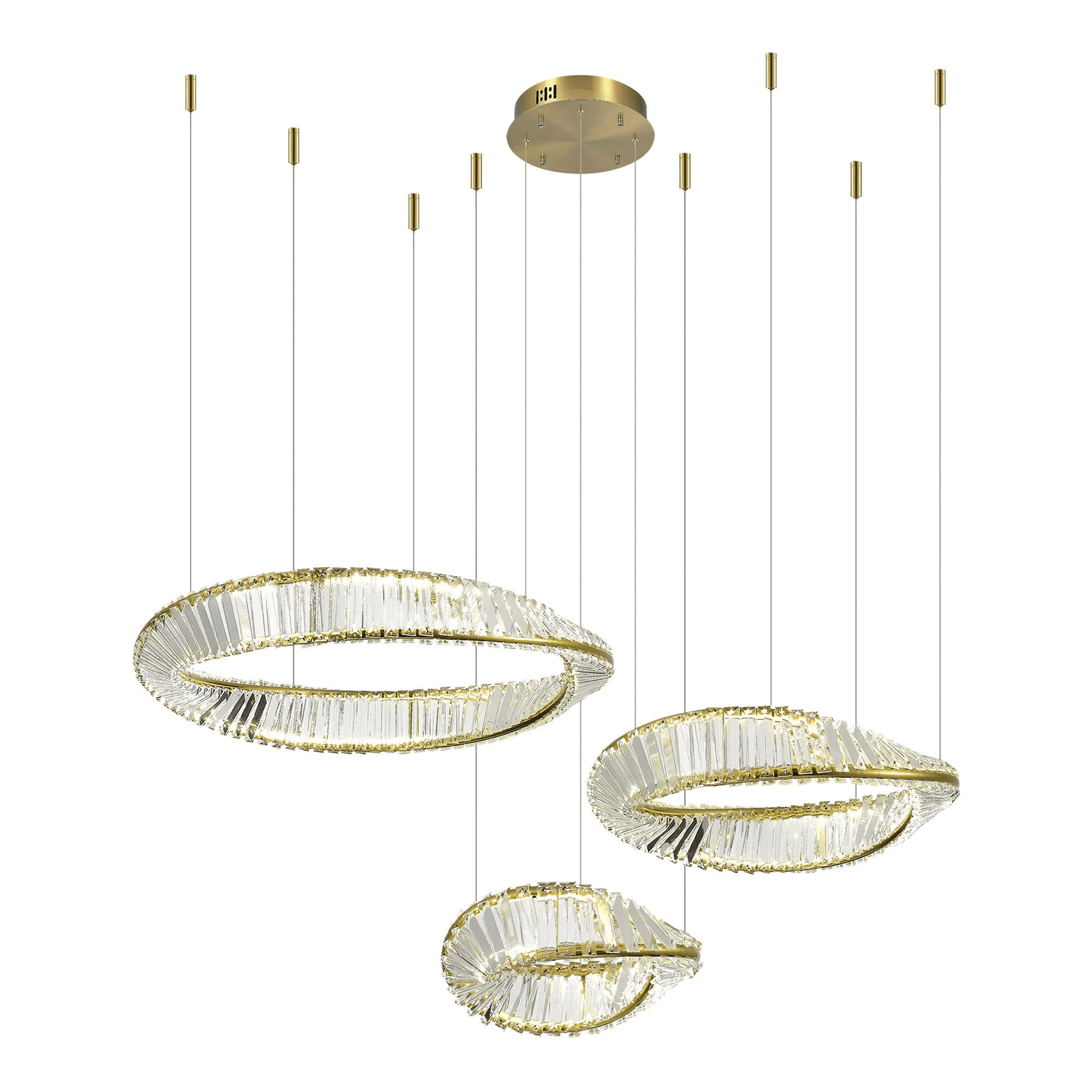 ST LUCE SL6204.311.03 Светильник подвесной Латунь/Прозрачный LED 1*97W 4000K