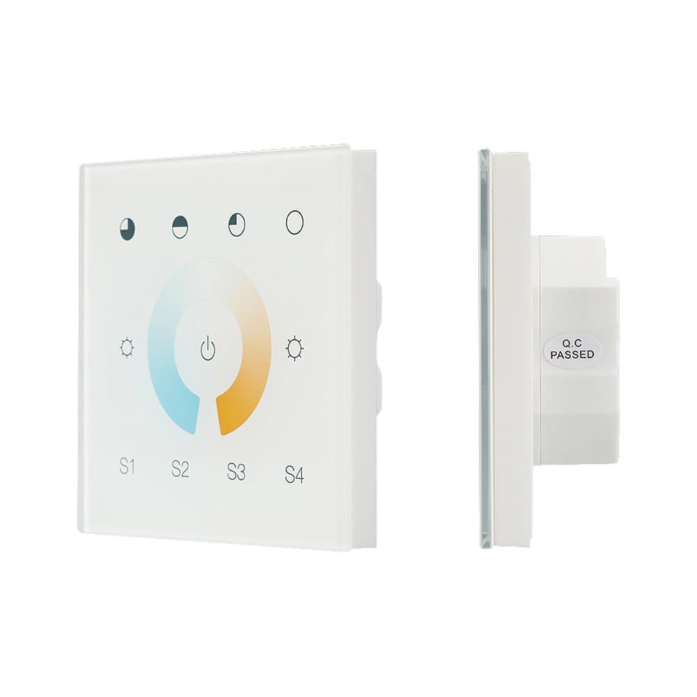 Arlight INTELLIGENT ARLIGHT Сенсорная панель DALI-901-11-1G-4SC-MIX-DT8-IN White (BUS/230V) (INTELLIGENT IP20 Пластик, 3 года) 037196