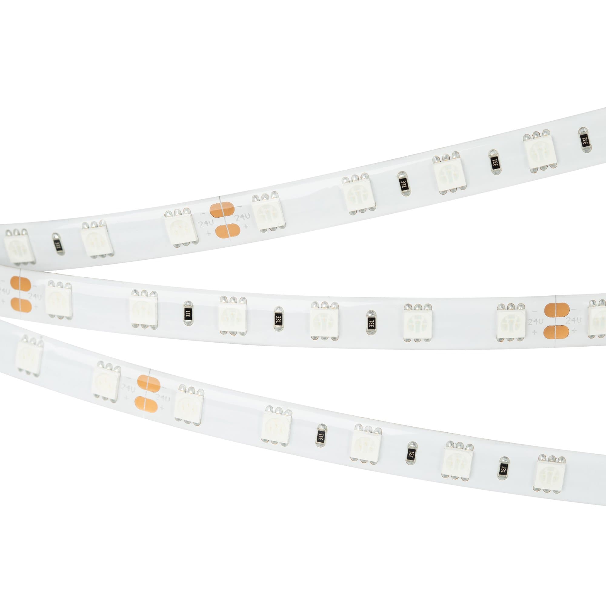 Arlight Светодиодная лента RTW 2-5000SE 24V Red 2x (5060, 300 LED, LUX) (14.4 Вт/м, IP65) 015597 — миниатюра 1