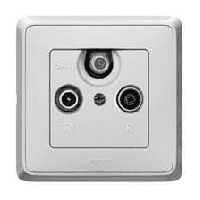 Legrand DIY Cariva Бел Розетка TV-FM-SAT единственная 695957 — миниатюра 2
