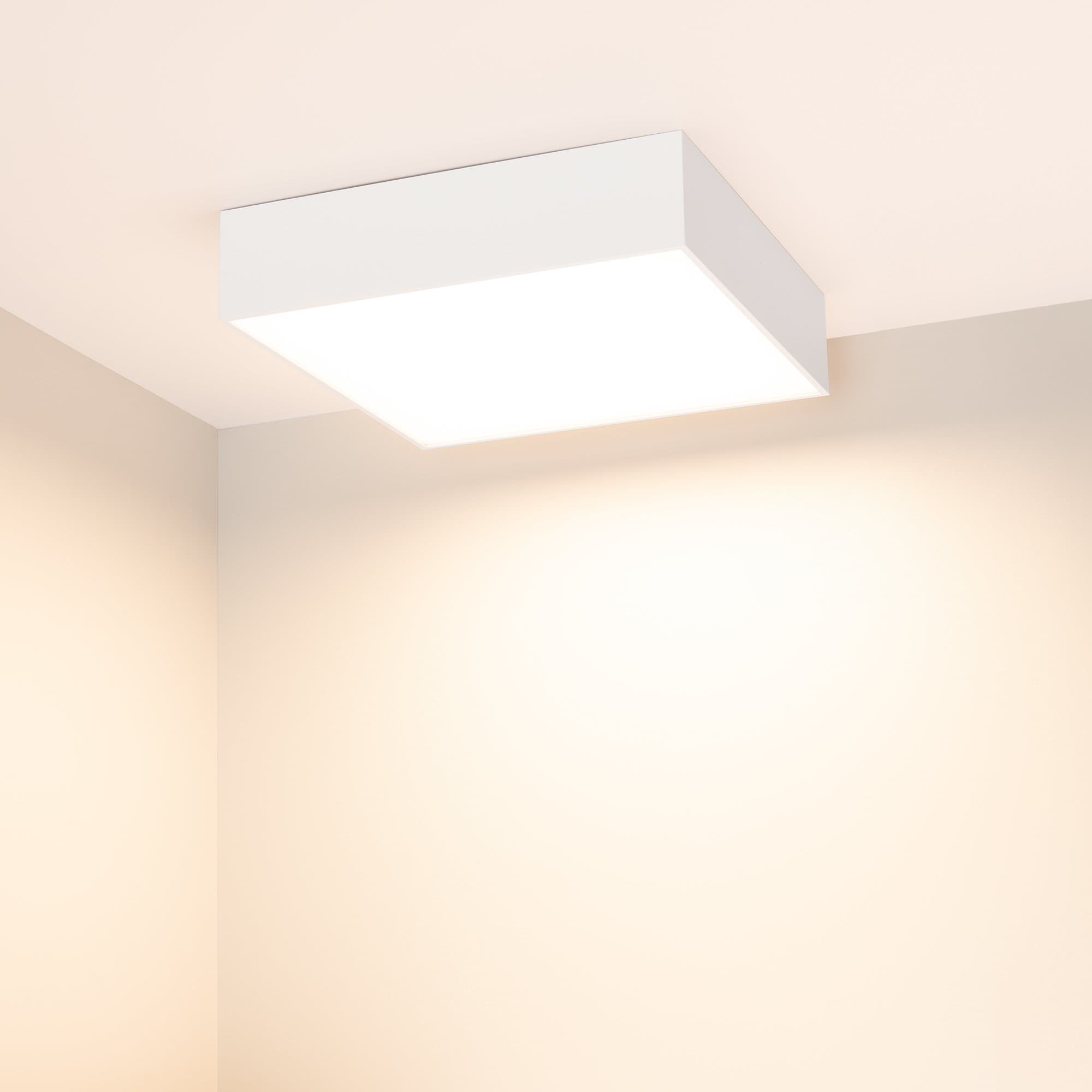 Arlight Светильник SP-QUADRO-S250x250-25W Warm3000 (WH, 120 deg, 230V) (IP40 Металл, 3 года) 034787 — миниатюра 2