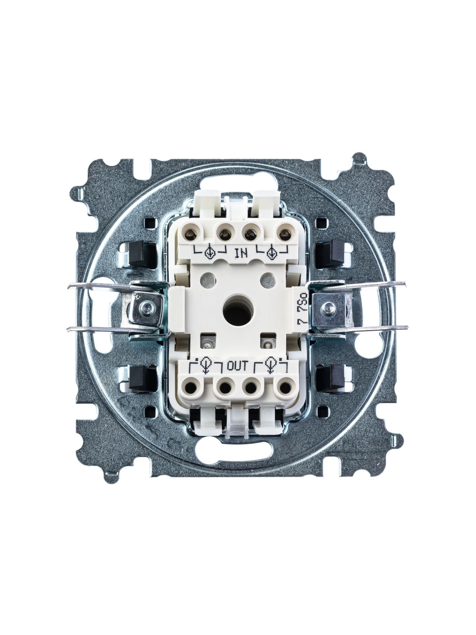 ABB EPJ Levit кофе макиато / белый Переключатель перекрёстный 1-клавишный, 2CHH590745A6018 — миниатюра 2