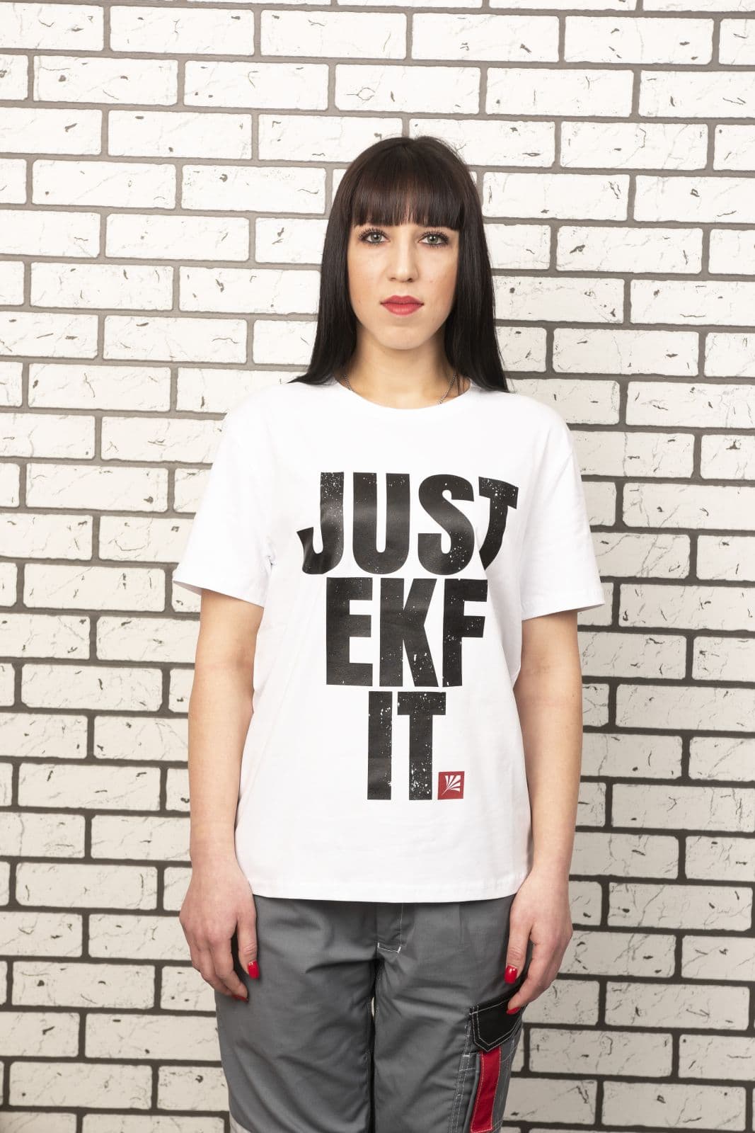 Футболка белая Just EKF it XXL — миниатюра 3