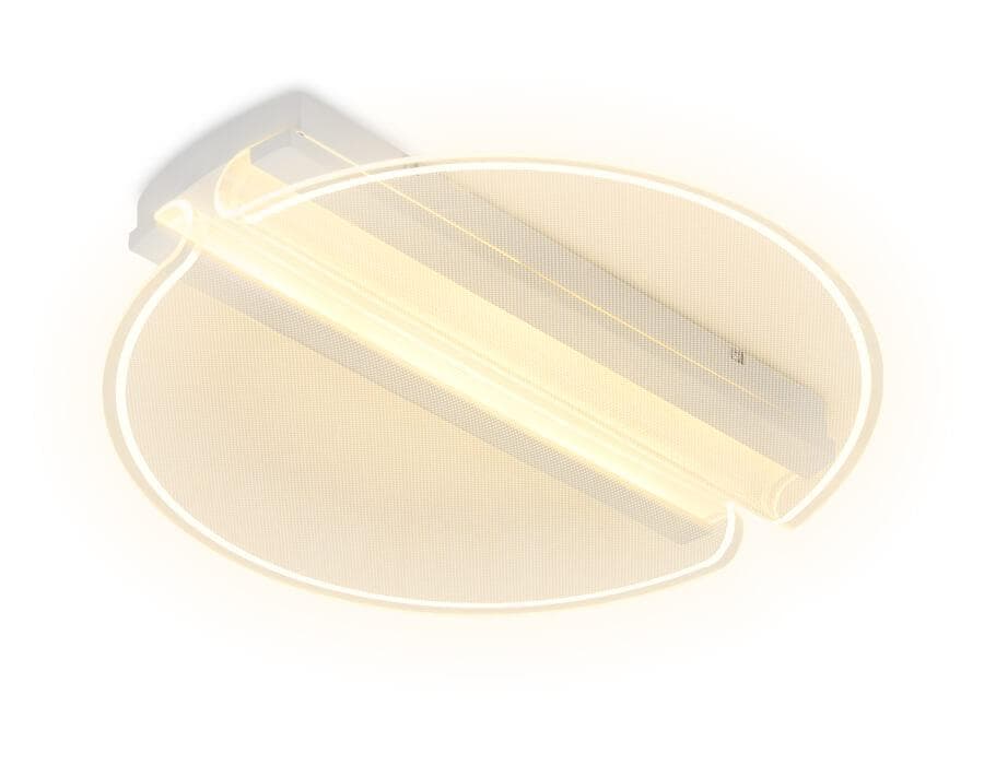 Ambrella Потолочный светодиодный светильник с пультом FA613 WH белый 64W D520*80 (ПДУ РАДИО 2.4) — миниатюра 4