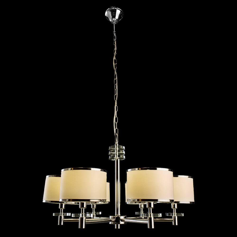 Arte Lamp Furore Хром/Белая Люстра 60W E14 A3990LM-6CC — миниатюра 5