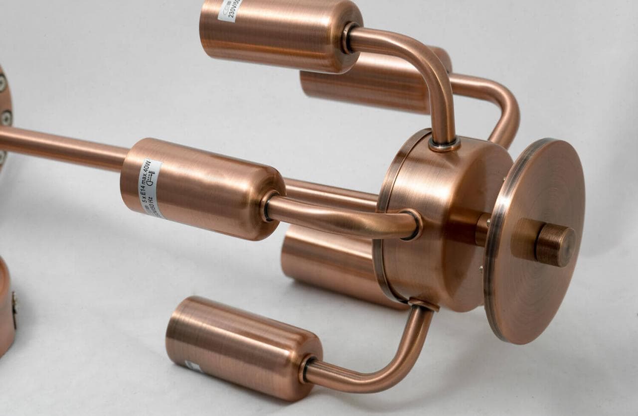 Lussole LOFT Металл Медный /  Без плафона Люстра E14 40W LSP-9876 — миниатюра 4