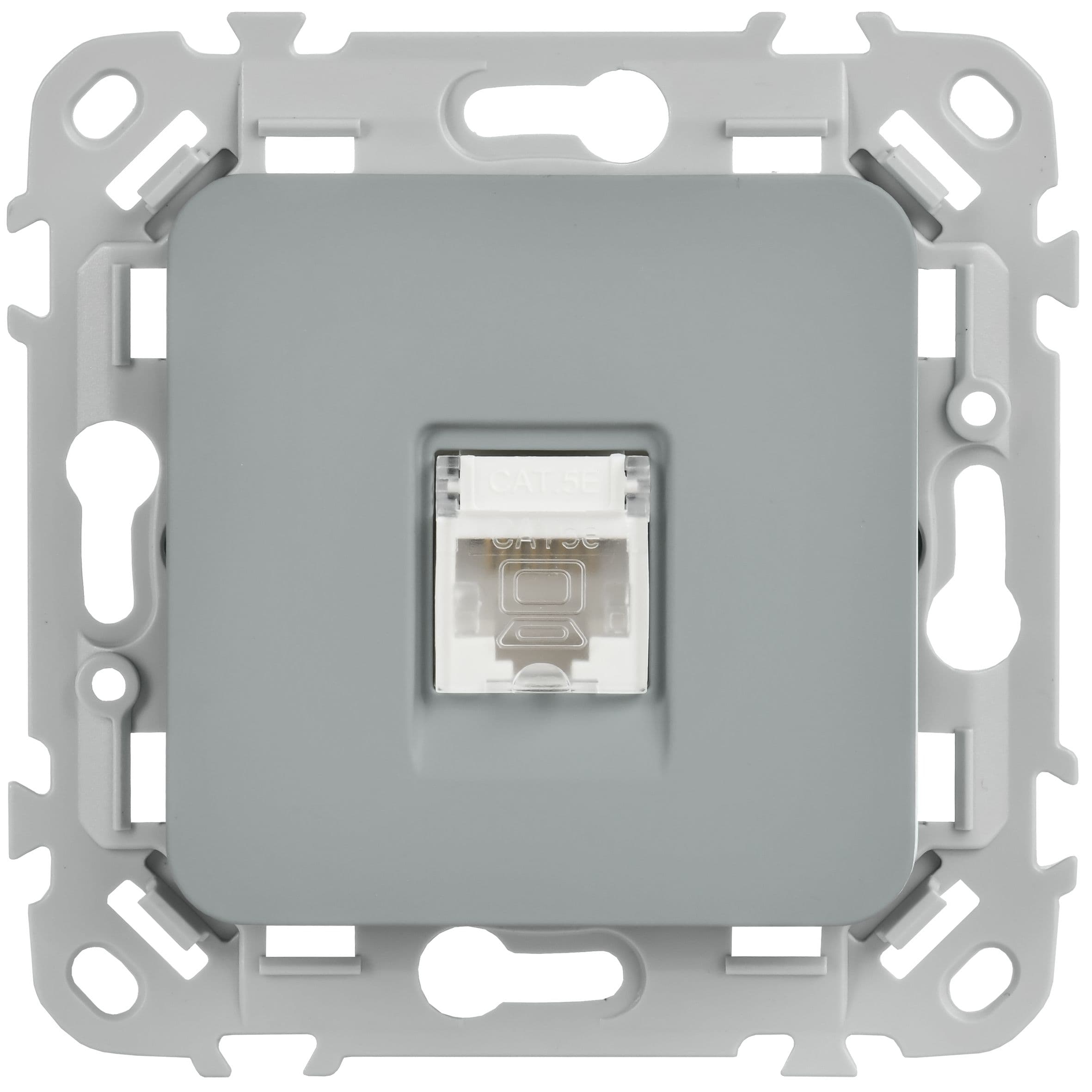 IEK FLITE Серый Розетка компьютерная RJ45 категория 5Е UTP — миниатюра 2