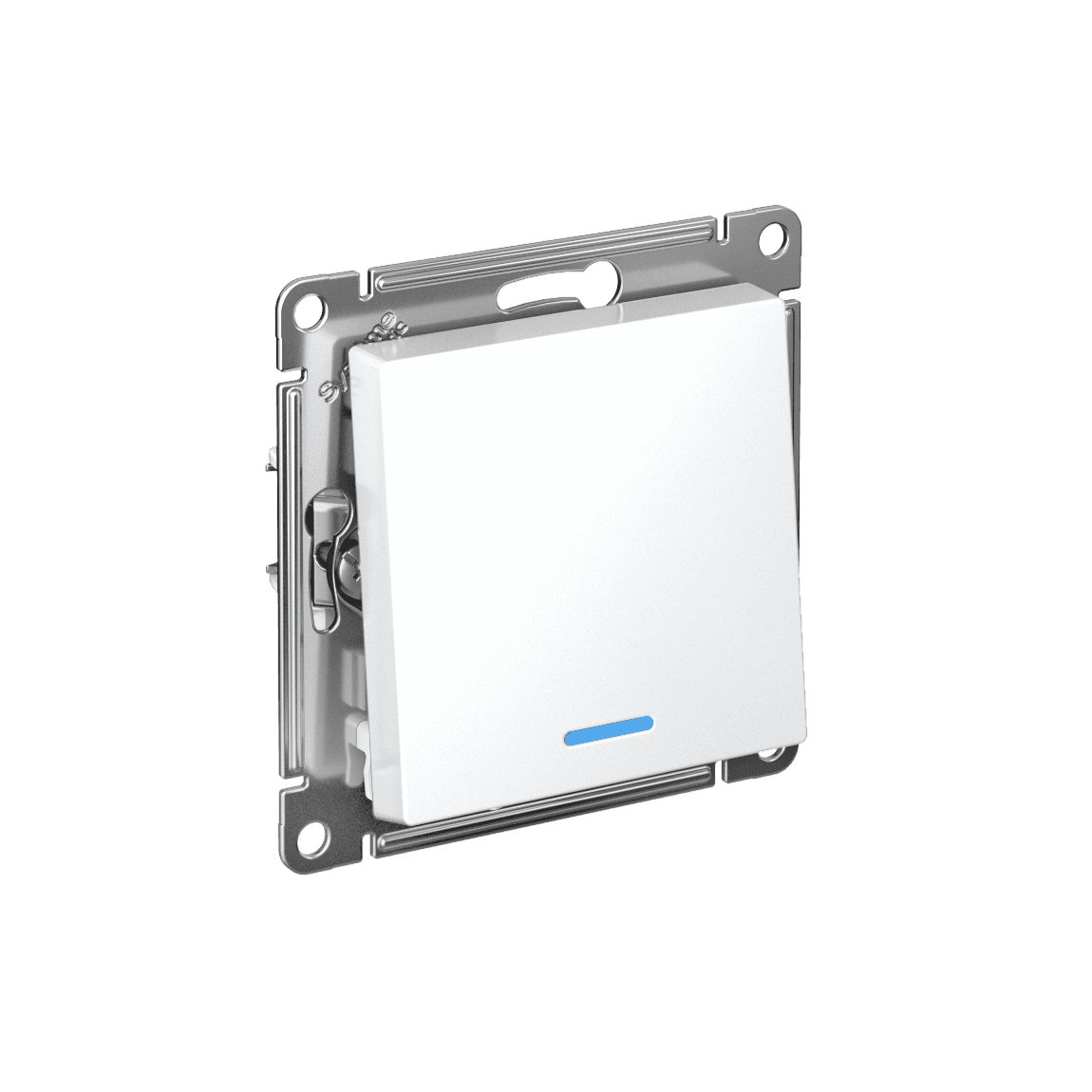 Systeme Electric AtlasDesign Белый Переключатель 1-кл с подсветкой, сх.6а, 10АХ, мех., быстрозажим. клем.
