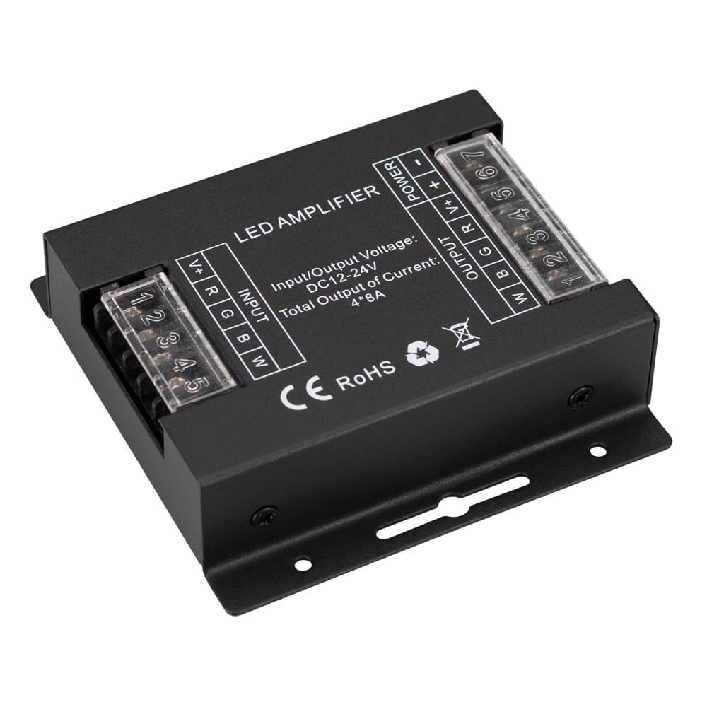 Arlight Усилитель ARL-5022-RGBW (12-24V, 4x8A, 384-768W) (IP20 Металл, 3 года) 027141