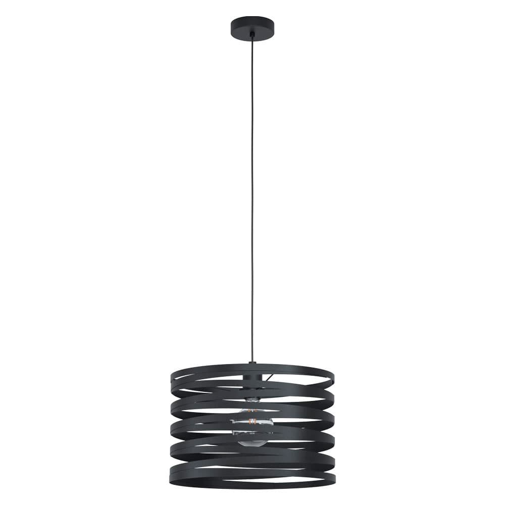 Eglo 99345 Подвес CREMELLA, 1х40W(E27), 370, H1100, сталь, черный