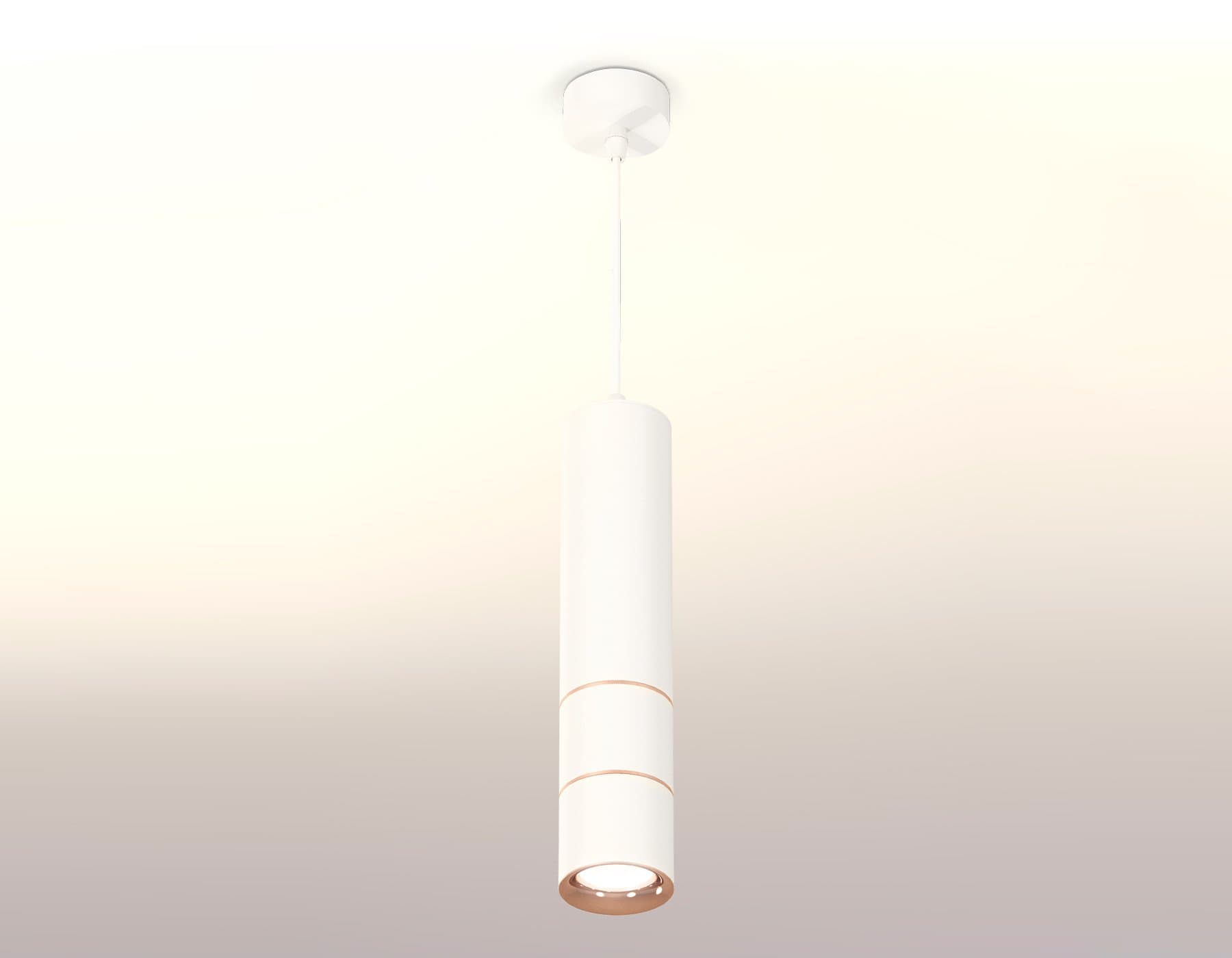 Ambrella Комплект подвесного светильника XP7401100 SWH/PPG белый песок/золото розовое полированное MR16 GU5.3 (A2310, C7455, A2073, C7401, A2073, C740 — миниатюра 2