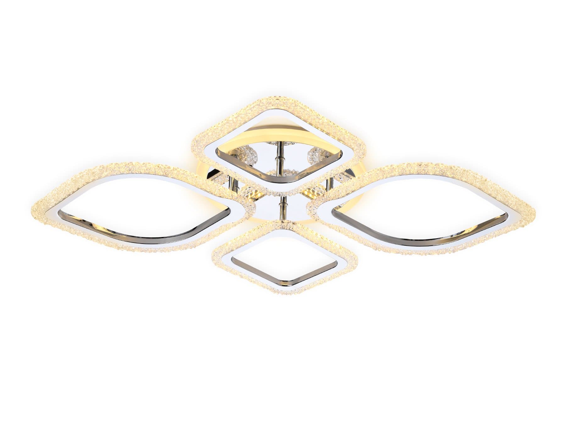 Ambrella Потолочный светодиодный светильник с пультом FA5148 CH хром 77W 680*630*90 (ПДУ РАДИО 2.4) — миниатюра 5