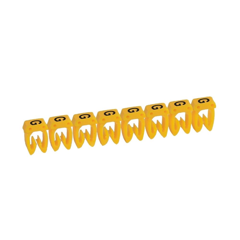 Legrand CAB3 Маркер для кабеля G 4-6кв.мм. (желтый) 038366 — миниатюра 1