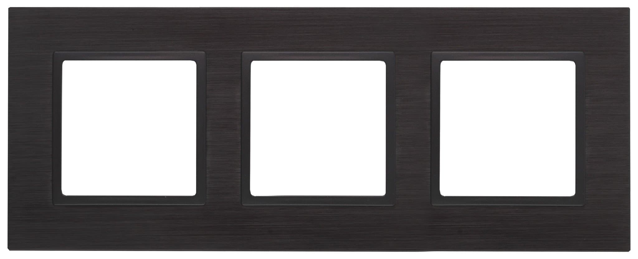 ЭРА 14-5203-05 Elegance Черный/антрацит Металл Рамка 3-ая