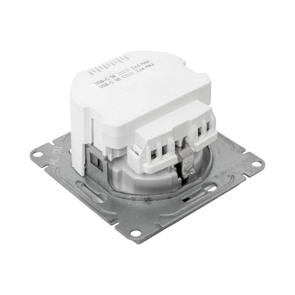 EKF Механизм розетки с USB-C - 2шт, 16А, с заземлением, со шторками, алюминий Эпика — миниатюра 12