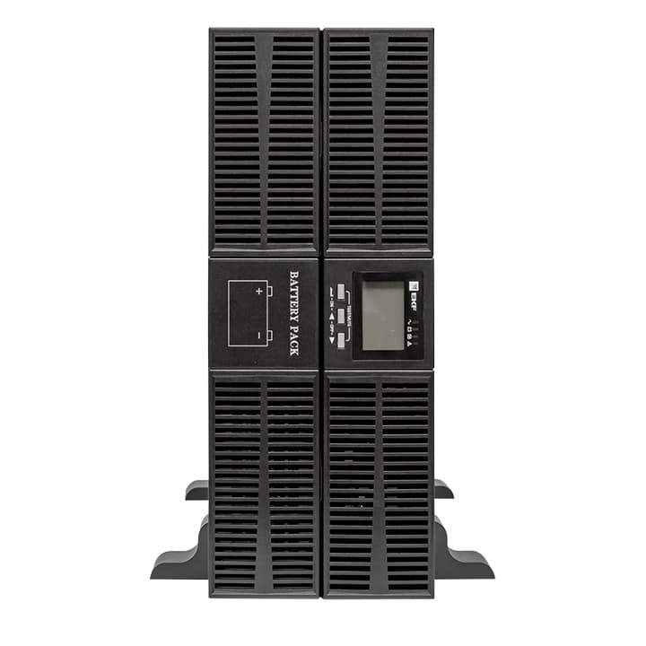 EKF Источник Бесперебойного Питания двойного преобразования E-Power SW900G4 6кВА/6Квт ,для монтажа в стойку,1фазный ,230В, c АКБ 16 х 12В_7Ач — миниатюра 3