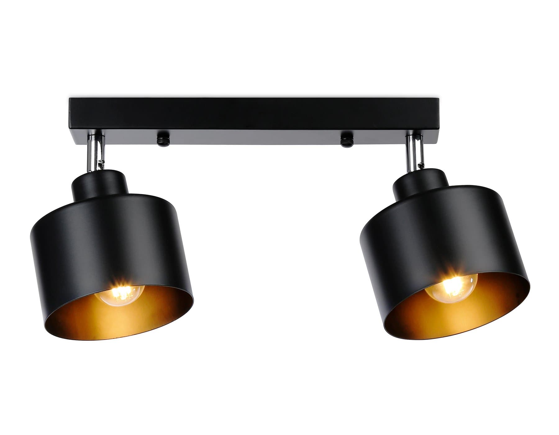 Ambrella Настенно-потолочный спот в стиле лофт TR8142/2 BK черный E27*2 max 40W 340*120*180