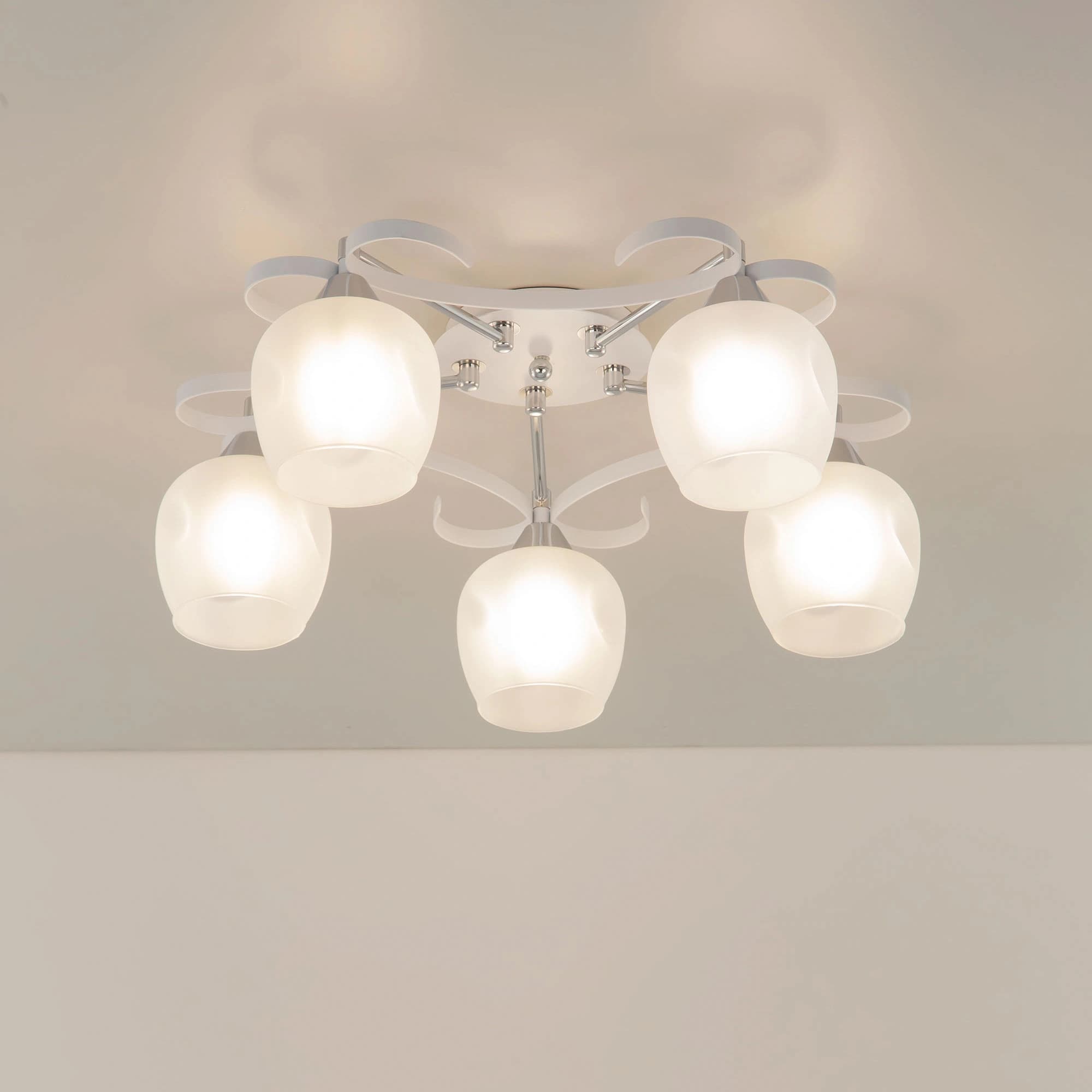 Citilux CL171153 Сюзи Белая+Хром Светильник Люстра — миниатюра 2