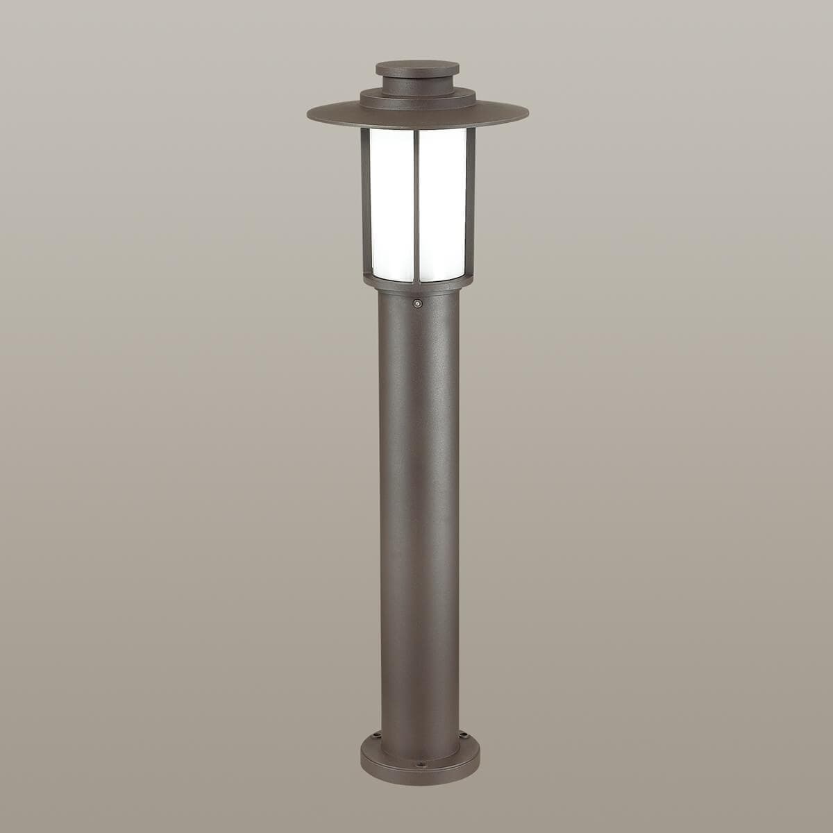 Odeon Light 4047/1F ODL18 702 опал/темно-серый Уличный светильник, 80см IP54 E27 18W 220V MITO — миниатюра 2