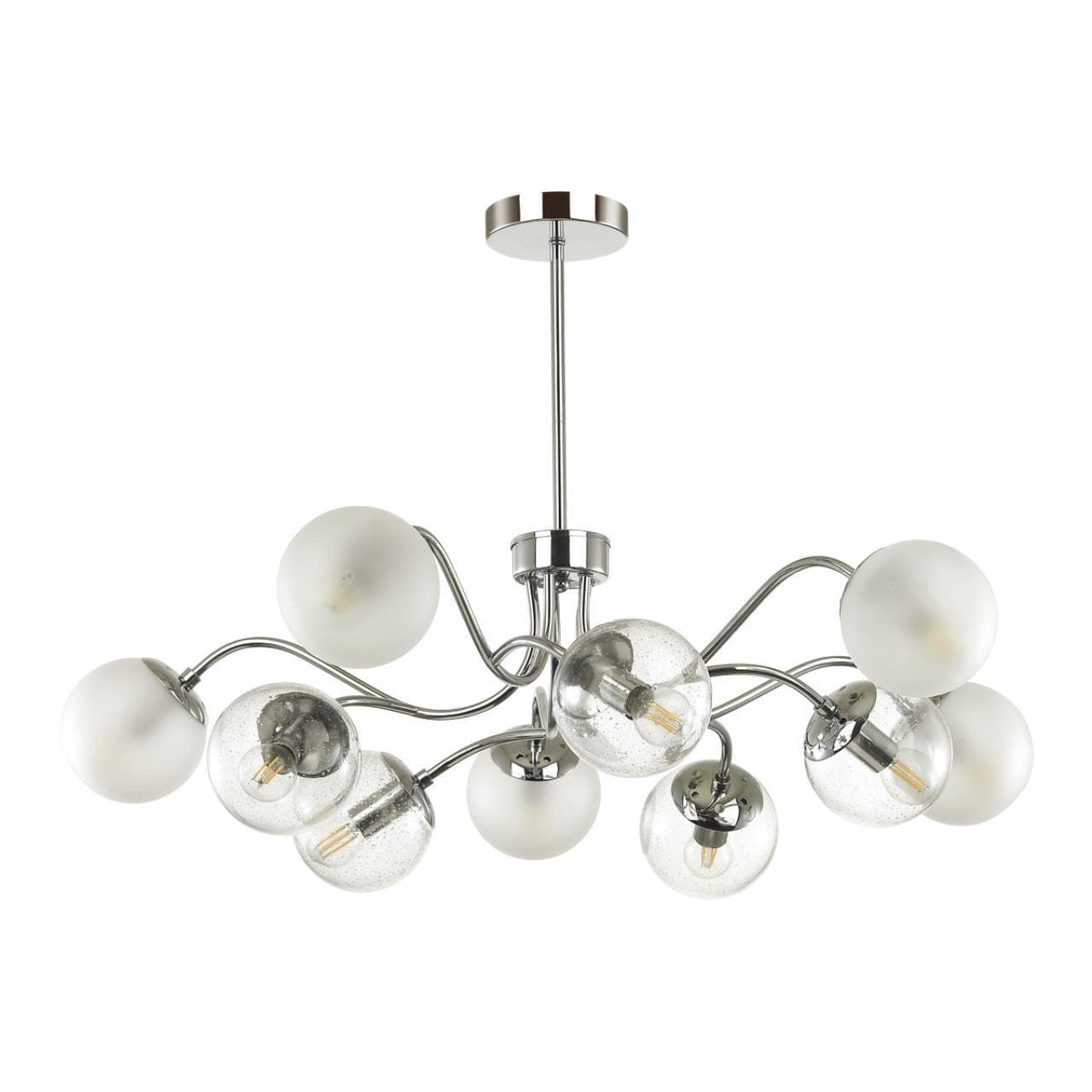 Lumion 4554/10C MODERNI LN21 хром Люстра на штанге E14 10*40W 220V CANDICE — миниатюра 1