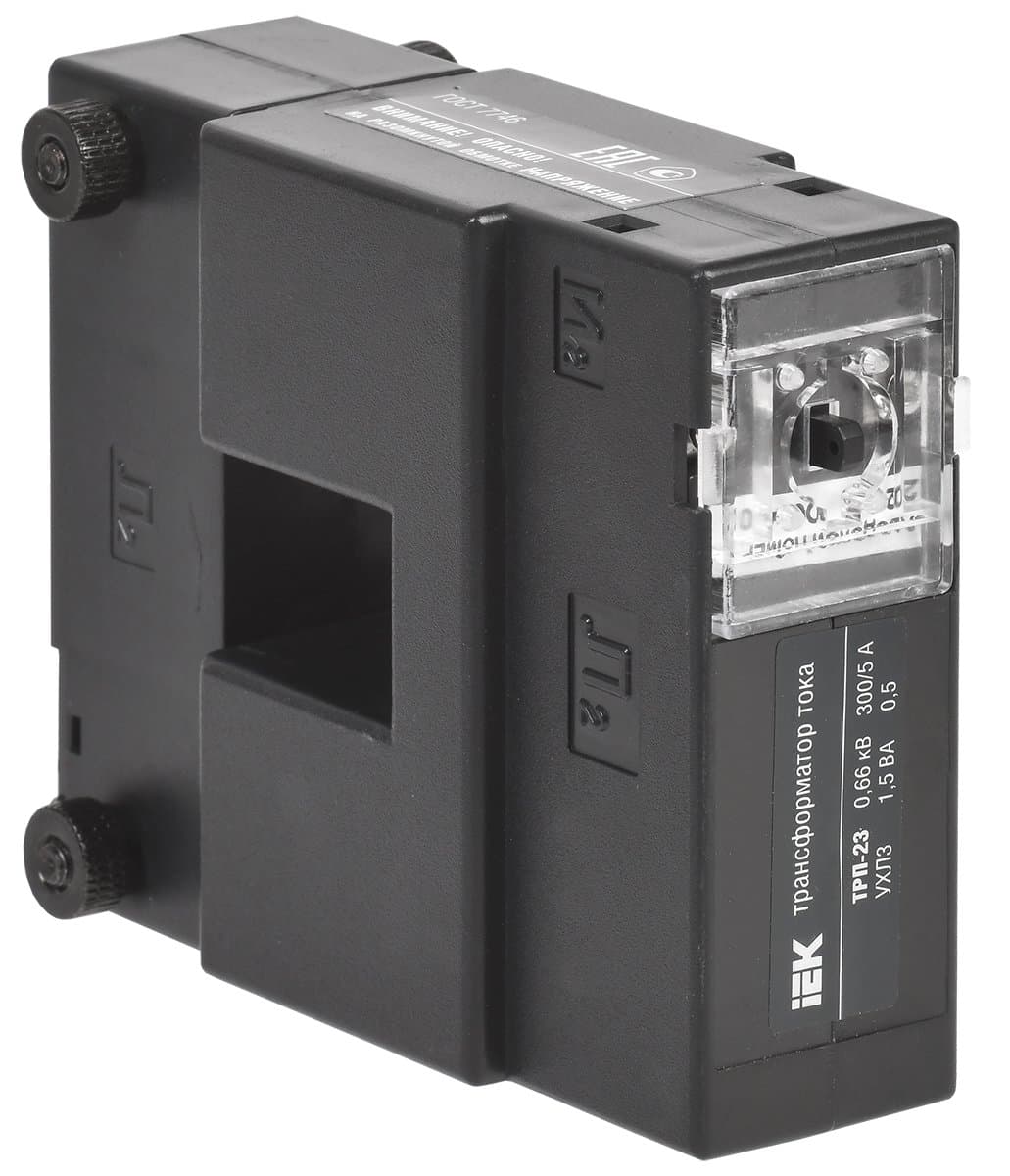 IEK Трансформатор тока ТРП-23 300/5 1,5ВА кл. точн. 0,5 — миниатюра 1