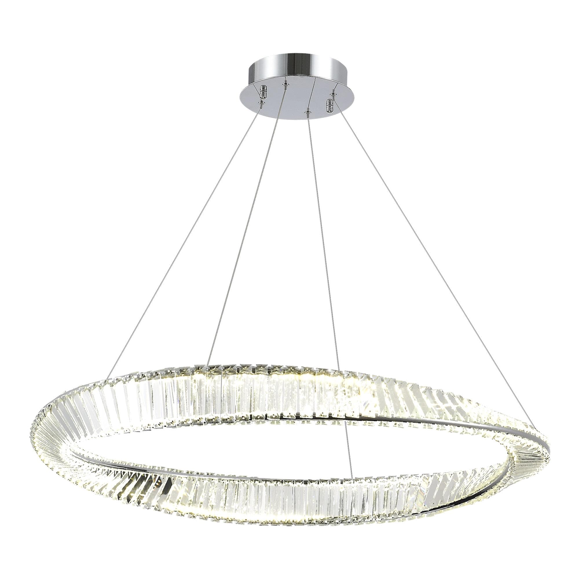 ST LUCE SL6204.121.01 Светильник подвесной Хром/Прозрачный LED 1*58W 4000K