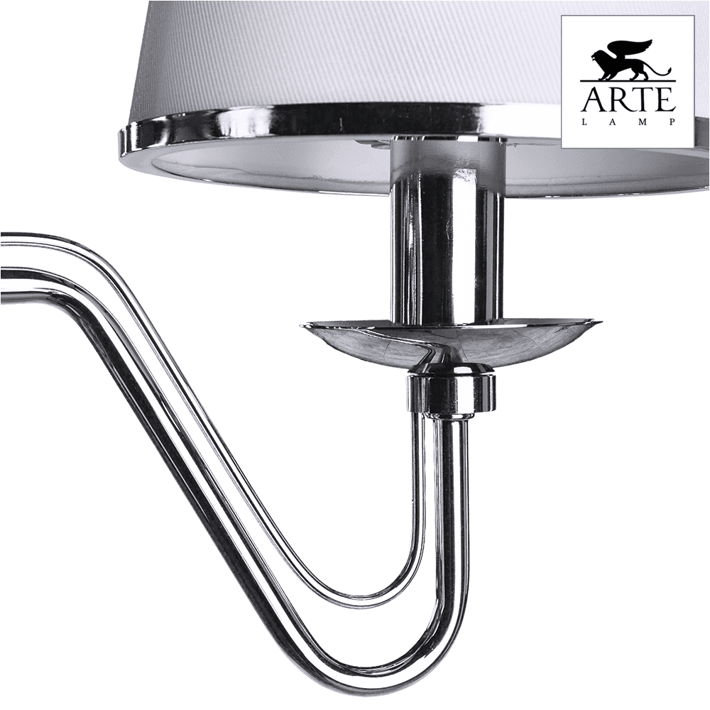 Arte Lamp Aurora Хром/Белый Бра 60W E14 A1150AP-1CC — миниатюра 3