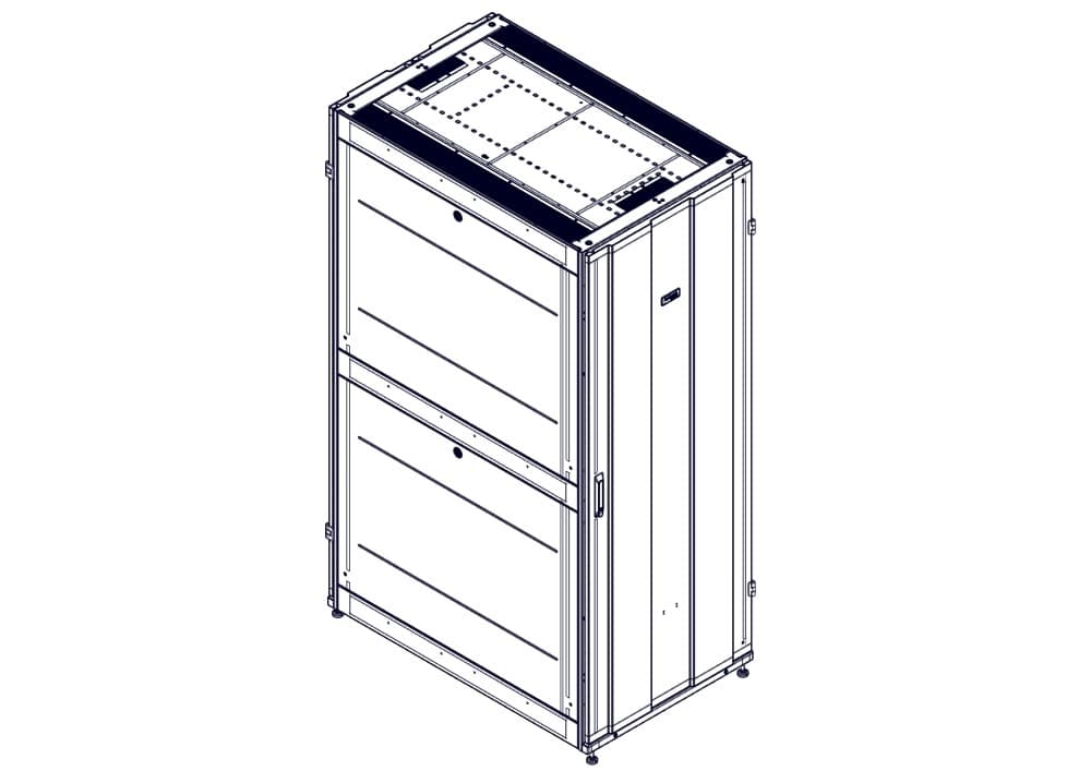 Systeme Electric Шкаф, серия Uniprom, 42U-750/1200, боковые панели 4шт, черный
