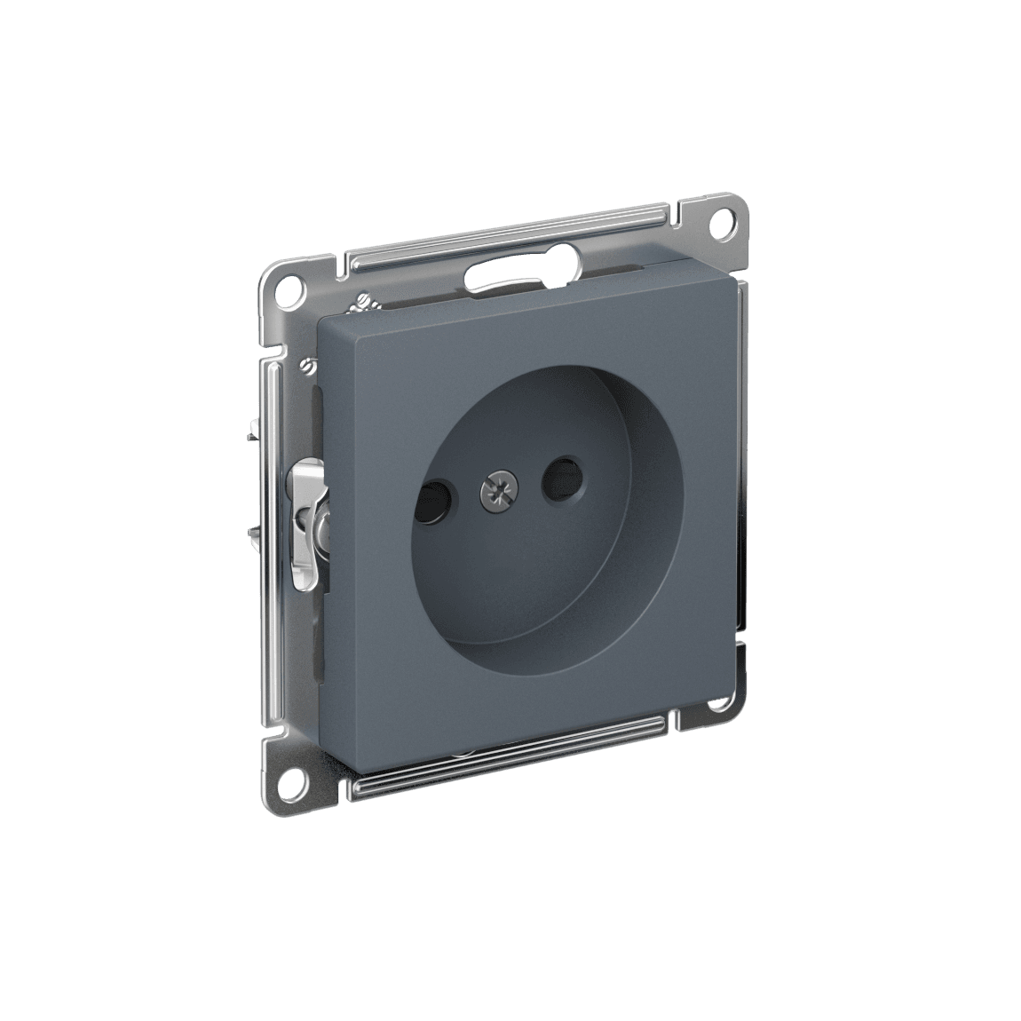 Systeme Electric AtlasDesign Грифель Розетка без заземления со шторками, 16А, мех., быстрозажим. клем. — миниатюра 1