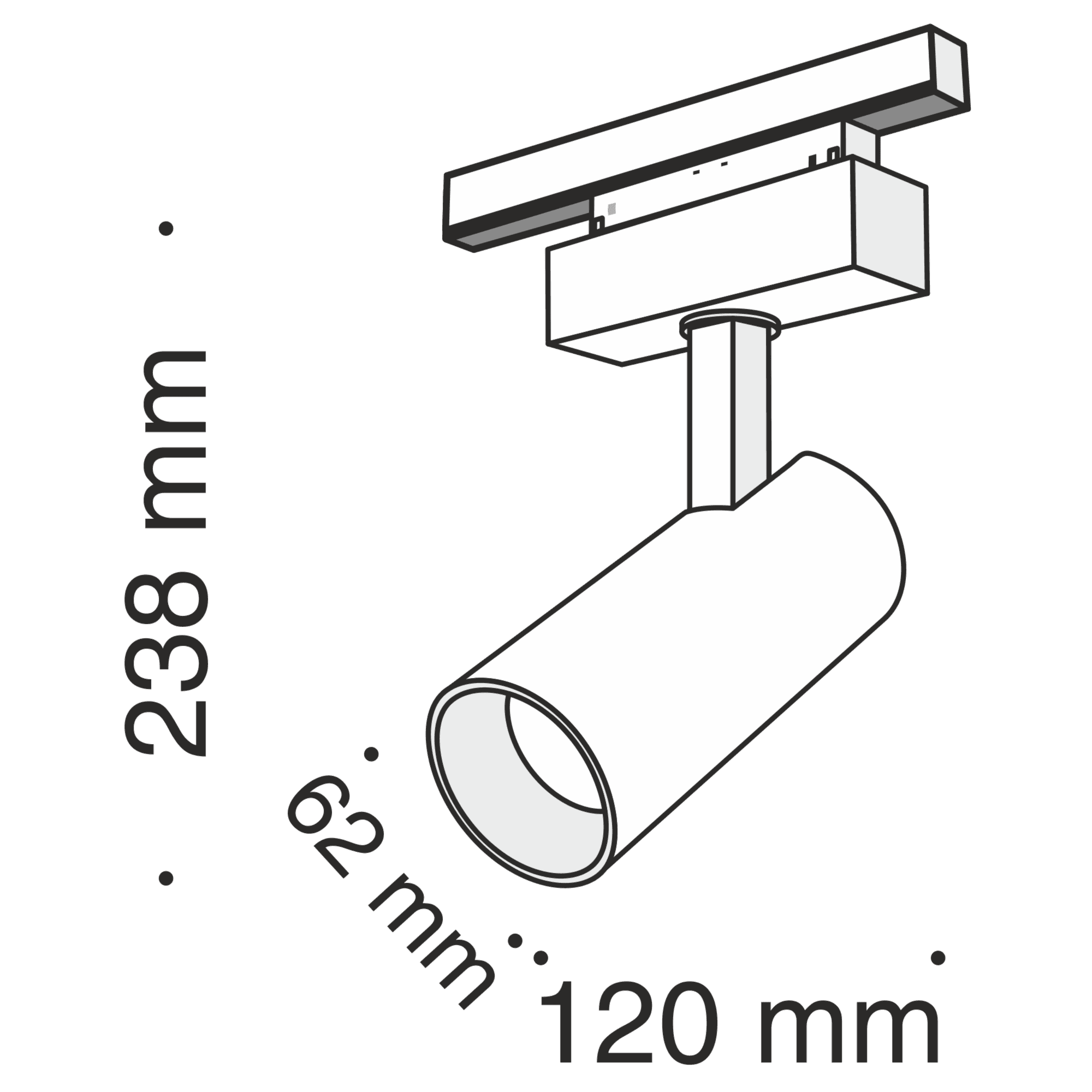 Maytoni Трековый светодиодный светильник  Track lamps TR019-2-15W3K-B — миниатюра 4