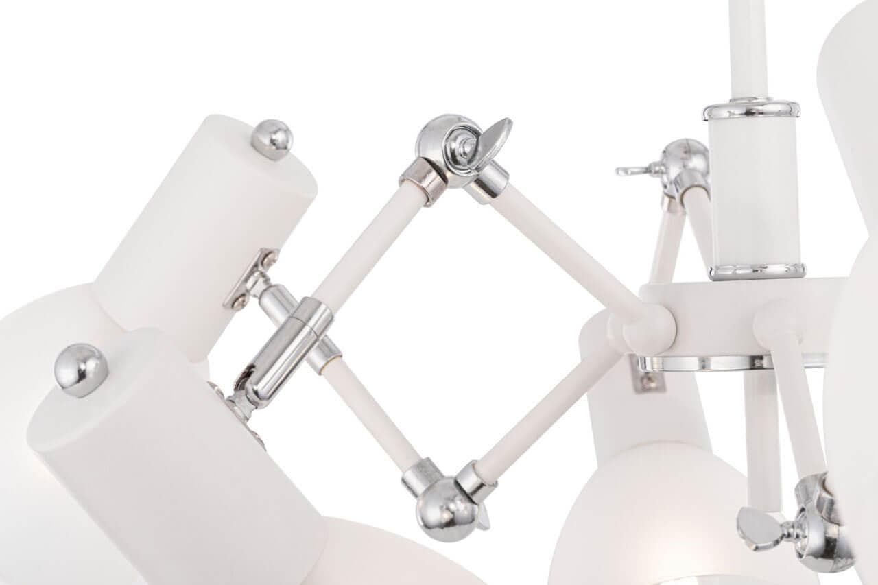 Freya Modern Avery Белый и Хром Люстра FR5080PL-06W — миниатюра 8