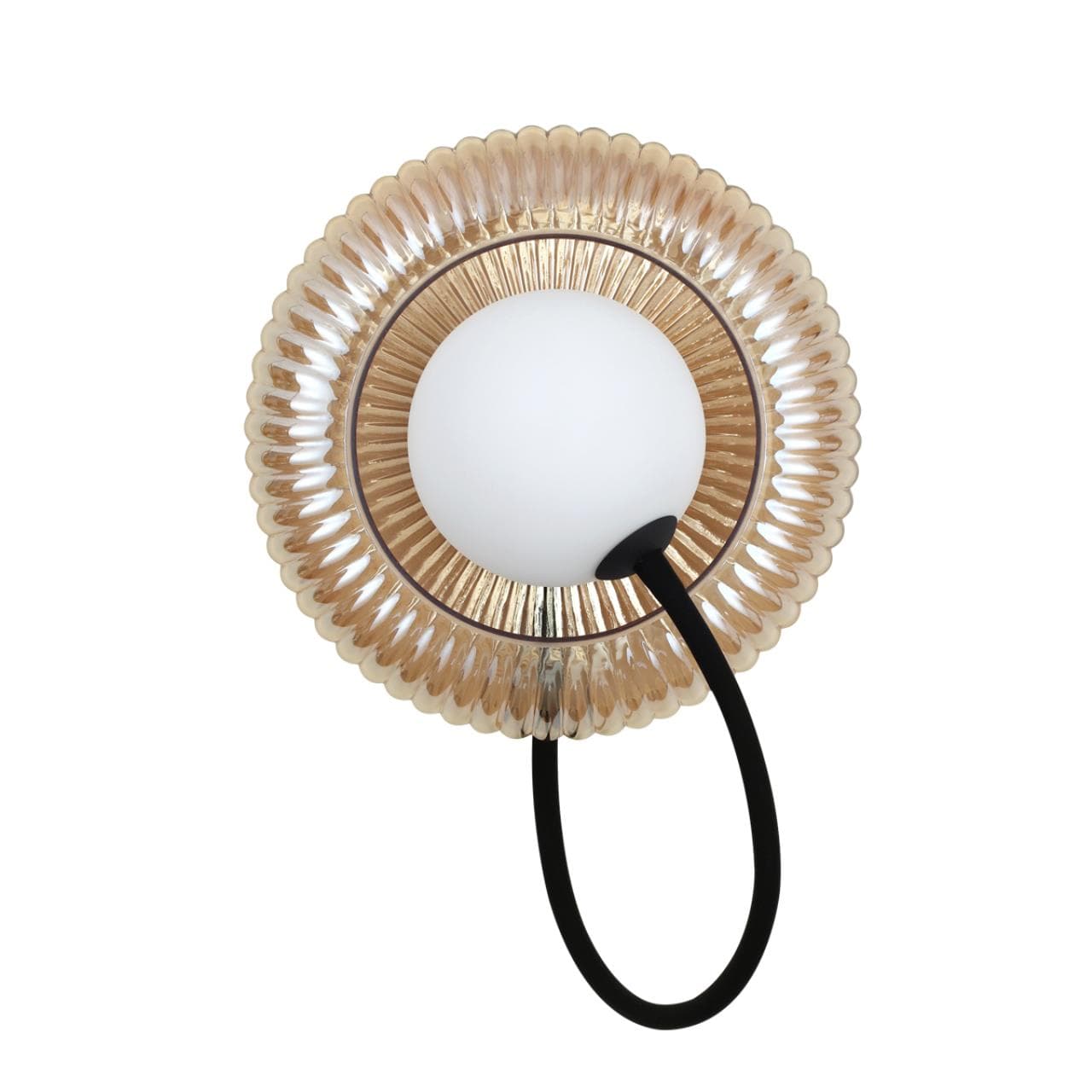 Odeon Light 5013/1WD MODERN ODL23 511 черный/янтарный/белый матовый металл/стекло Бра G9 LED 7W BUNY — миниатюра 1
