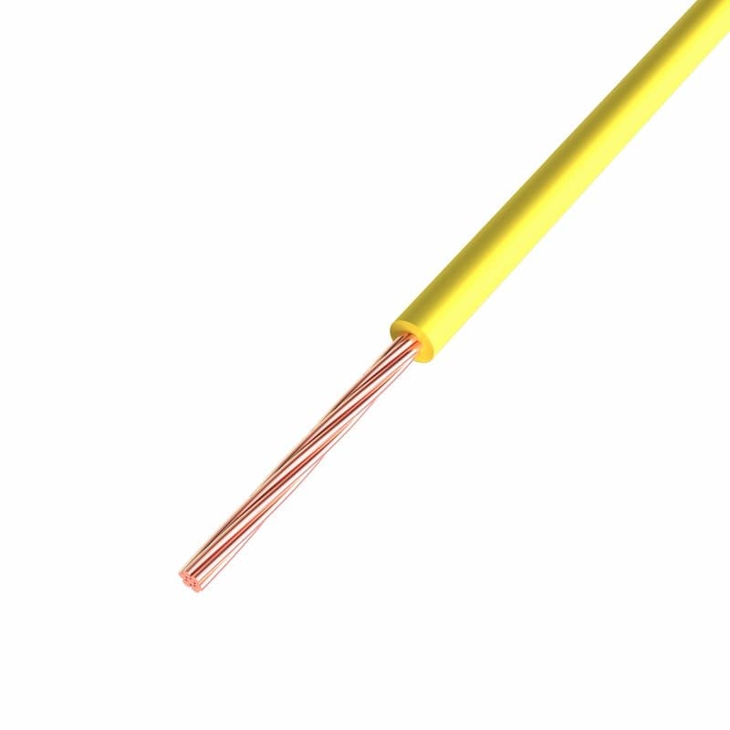 Провод ПГВА 1х0.50 мм², Cu, желтый, бухта 500 м Rexant 01-6512-1
