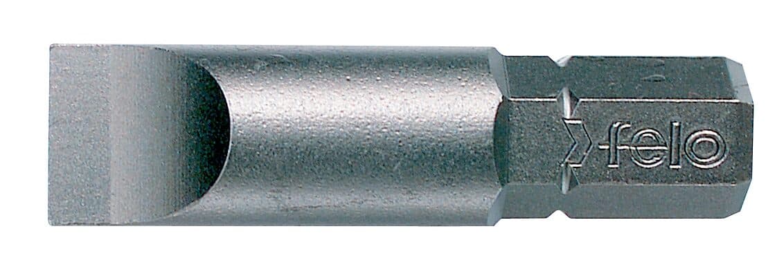 Felo Бита специальная плоская шлицевая серия Industrial SL8,0х1,2 длина 32мм посадка С8 5/16", 10шт 07080410