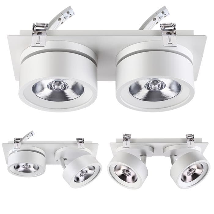 Novotech 357878 NT18 064 белый Встраиваемый светильник IP20 LED 3000К 2*25W 220-240V PROMETA