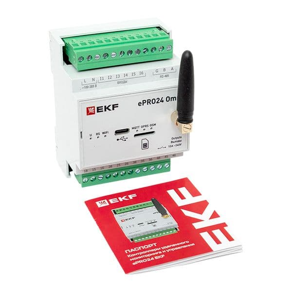 EKF Контроллер удаленного управления 6вх/4вых Wi-Fi GSM 230 В ePRO24 Omni — миниатюра 13