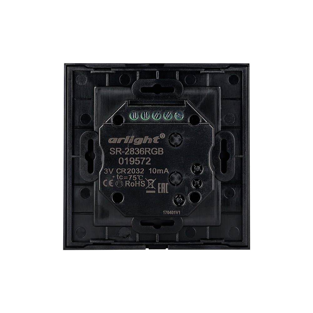 Arlight Панель Rotary SR-2836-RGB Black (3V,RGB,1зона) (IP20 Пластик, 3 года) 019572 — миниатюра 3