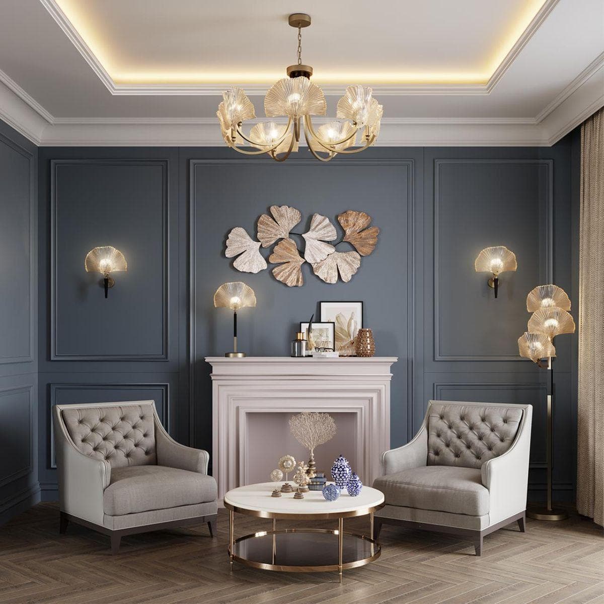 Odeon Light 4870/1W HALL ODL_EX22 15 золотой/черный/стекло Бра E14 1*40W VENTAGLIO — миниатюра 4