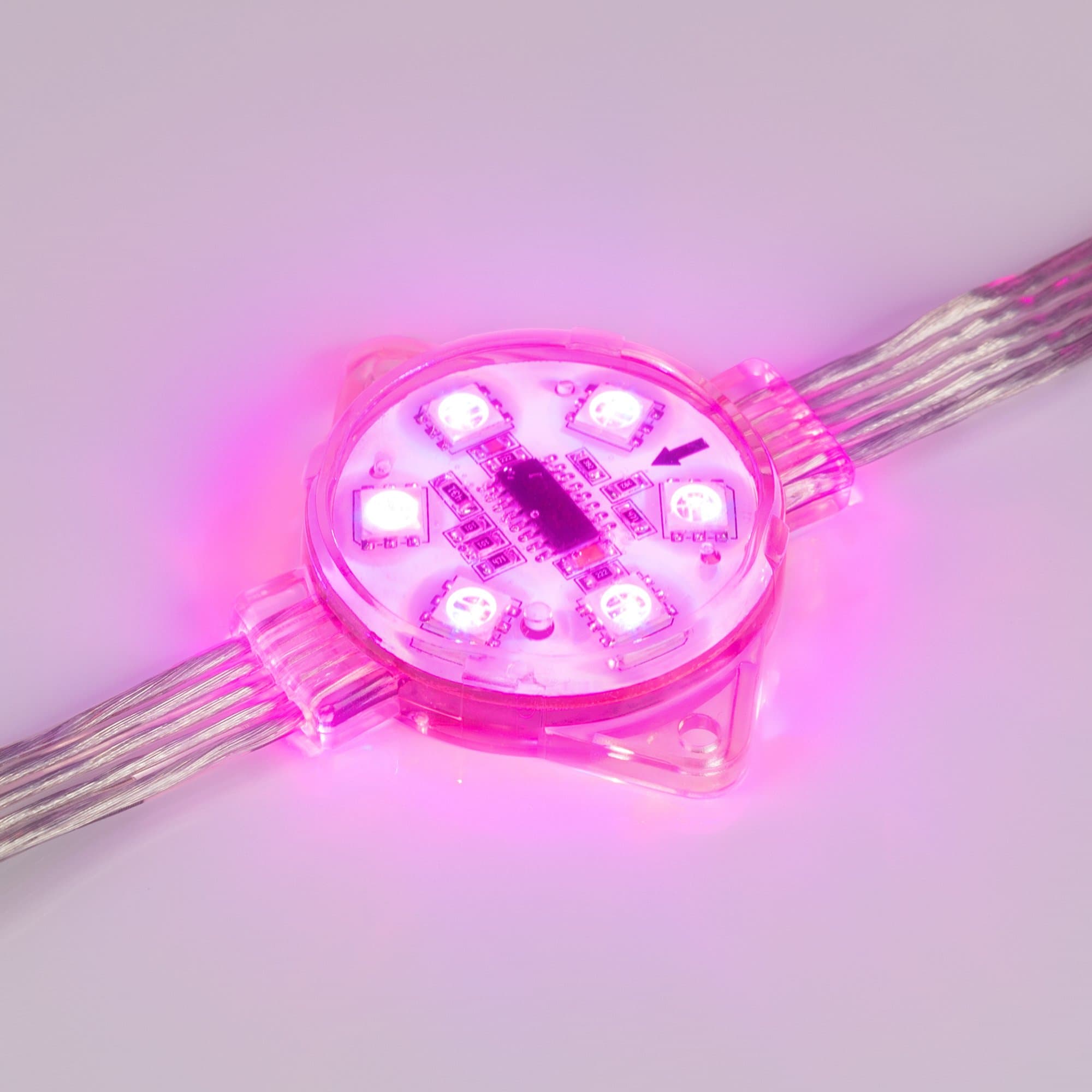 Arlight Модуль управляемый VISOR-DMX-5060-6-24V RGB 120deg (D40x12mm, 1.5W, IP68) (-) 029188 — миниатюра 6