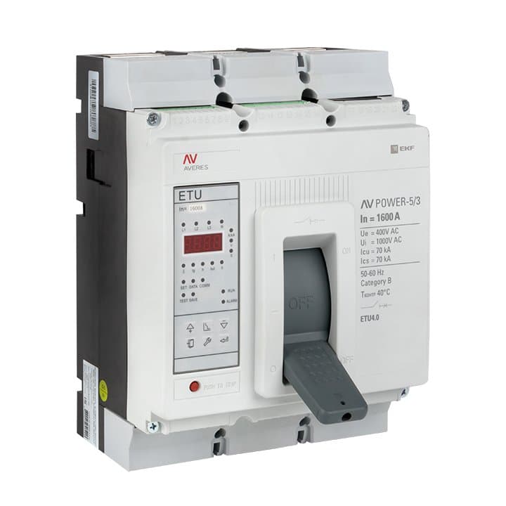 EKF  AVERES Автоматический выключатель AV POWER-5/3 1600А 70kA ETU4.0