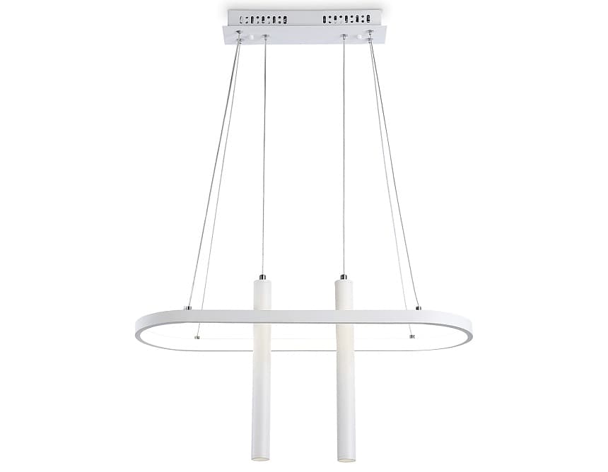 Ambrella Светильник светодиодный подвесной с пультом FL5383/1+2 WH белый 43W 3000K/4200K/6400K+4200K 600*200*1200 (ПДУ ИК)